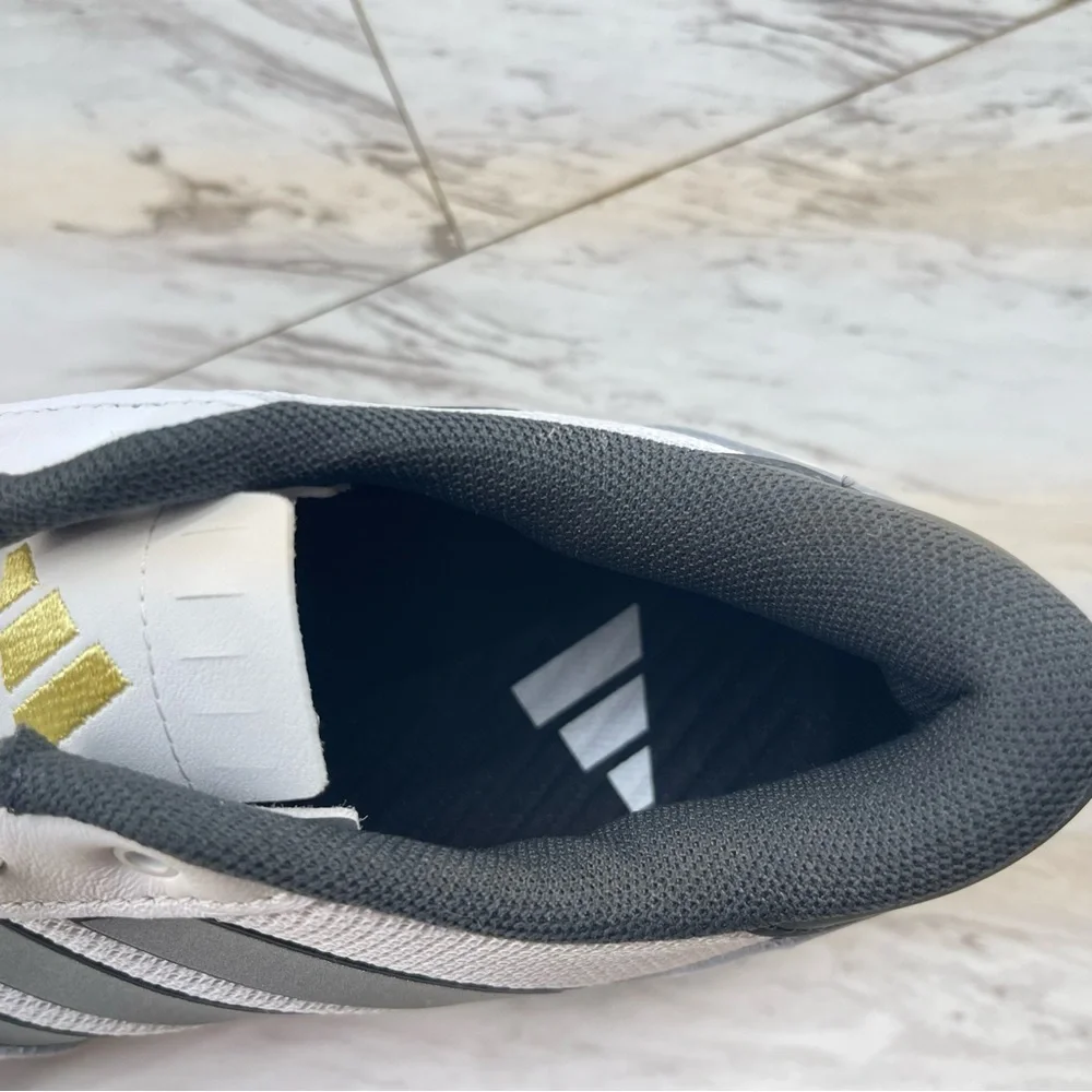 Adidas Heritage Tour Cycling Shoes White Silver Leather - Picture 9 of 11